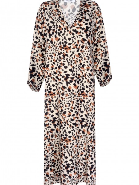 Leopar Desenli Elbise