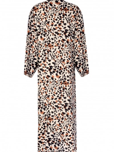 Leopar Desenli Elbise