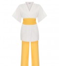 Sarı Kuşaklı Kimono Takım