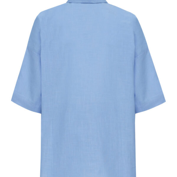 Mavi Gömlek Şort Takım