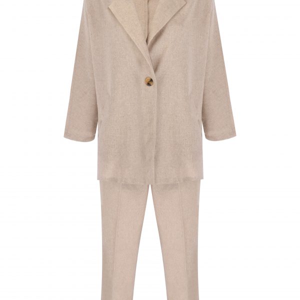 Bej Rengi Keten Takım