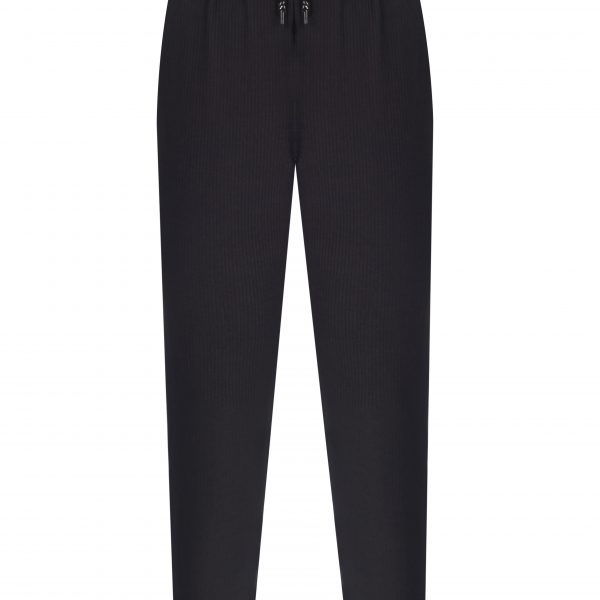 Siyah Paçası Lastikli Eşofman Altı